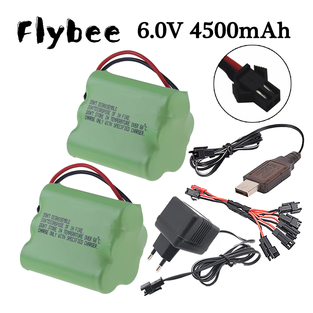Rc Hobby Usa - 6v 4500mAh Ni-MH Battery SM Plug