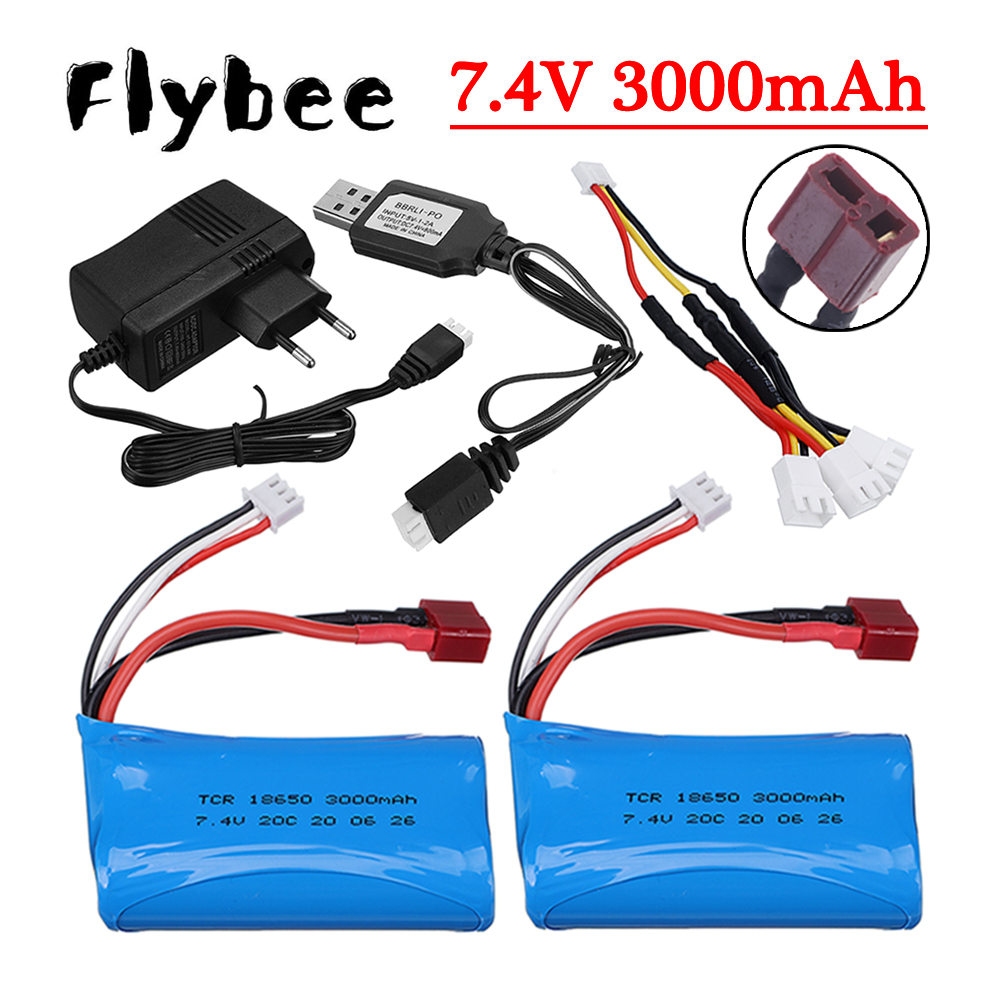 Rc Hobby Usa - 7.4V 3000mAh Li-ion Battery for Q46