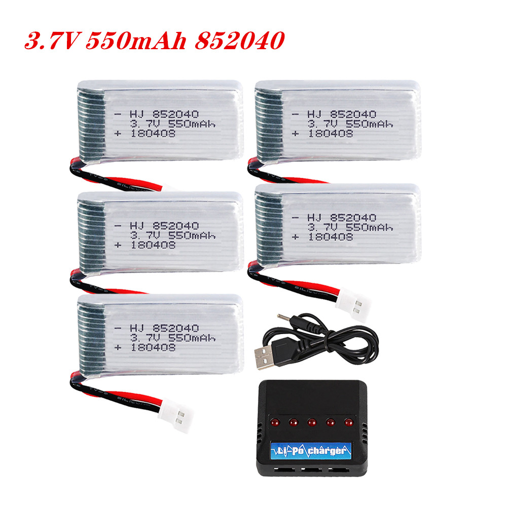 Rc Hobby Usa - 3.7V 550mAh 25C Lipo Battery 852040