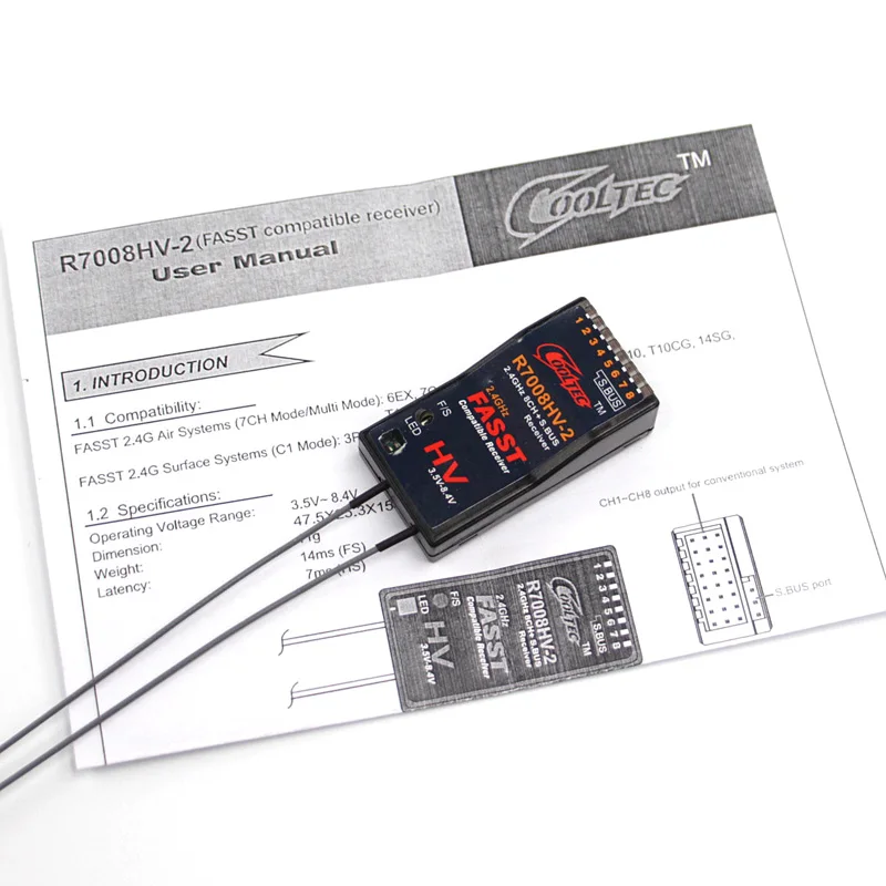 NEW Cooltech R7008HV-2 Futaba  - Receiver Sbus 8Ch avaliação e preço