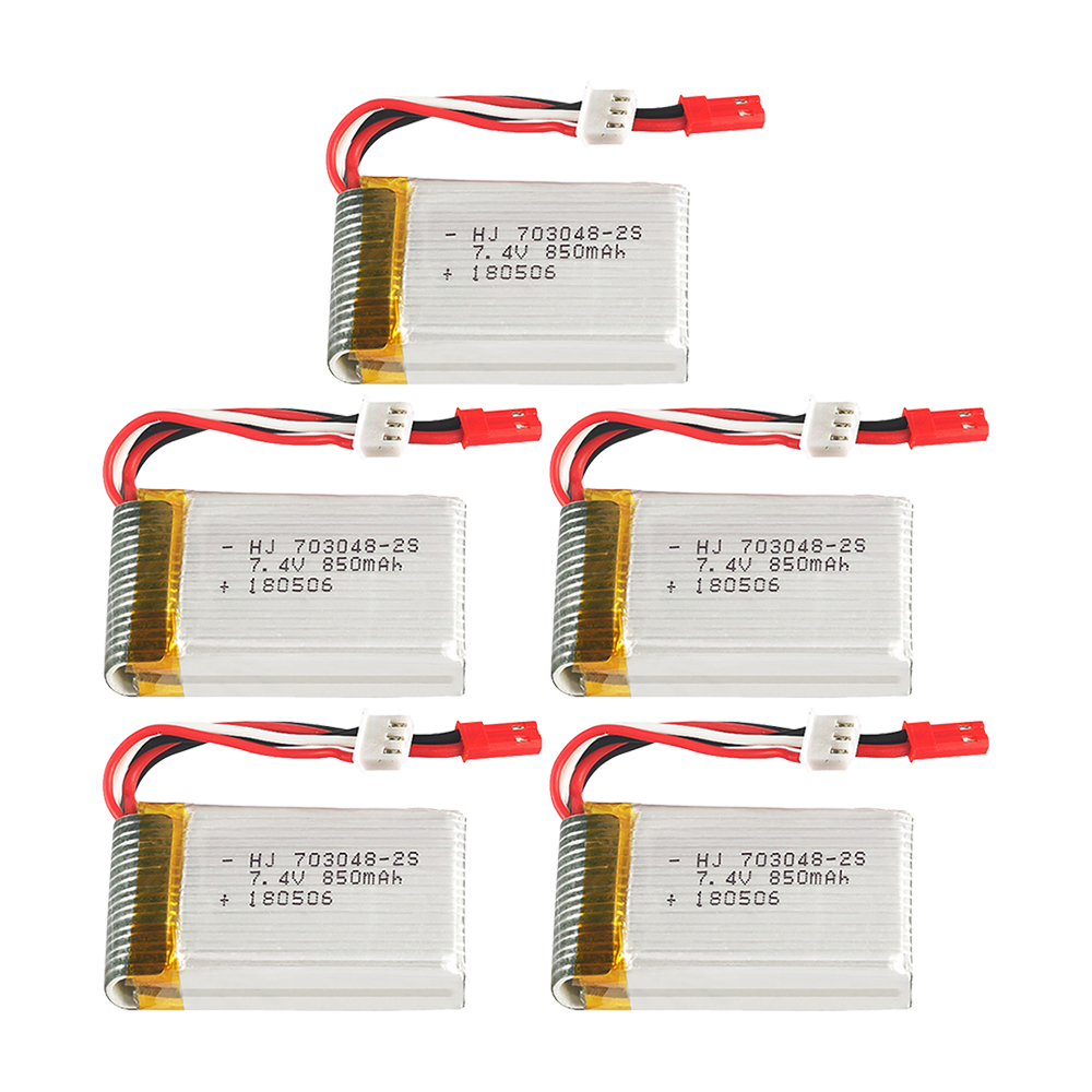 1-5pcs  2s 7.4V 850mAh 703048  - Rc Hobby Usa avaliação e preço