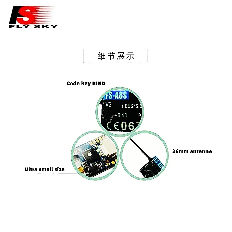 Flysky FS-A8S FS A8S 2.4G 8CH  - Receiver Sbus 8Ch avaliação e preço