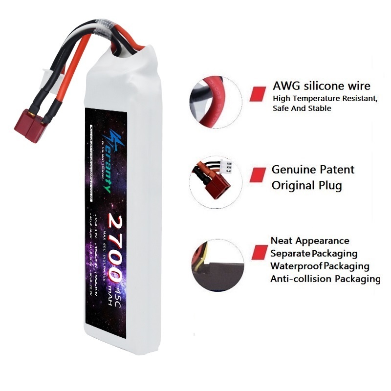 1/3PCS 2S 7.4V Lipo Battery 27 - Rc Hobby Grade Car avaliação e preço