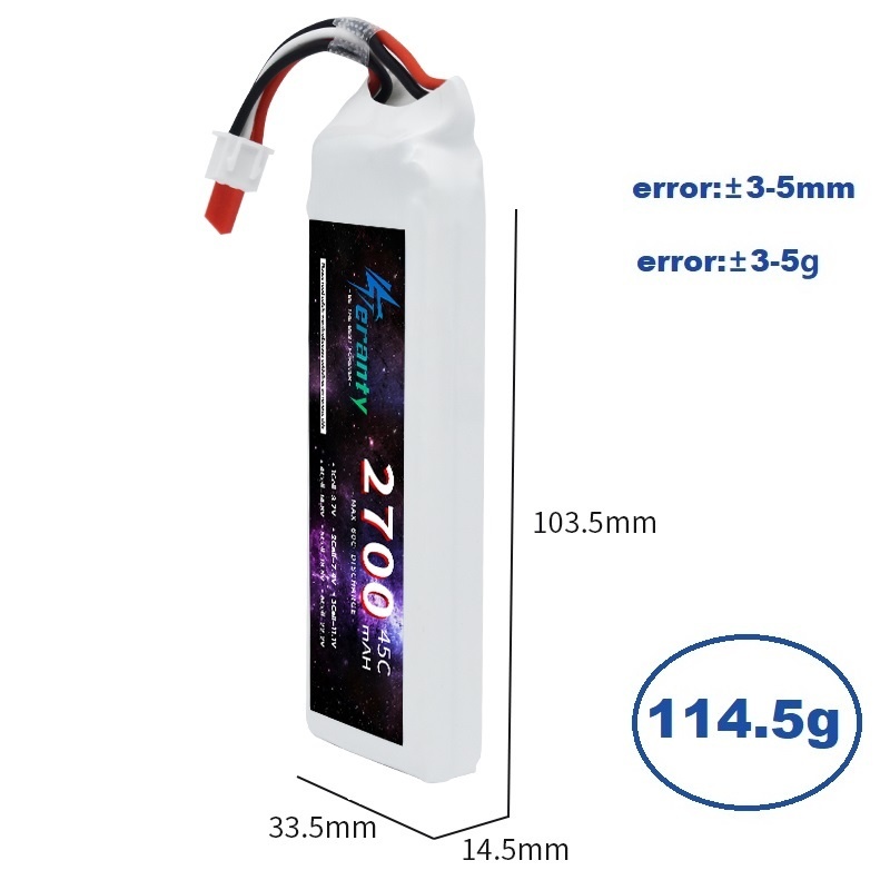 1/3PCS 2S 7.4V Lipo Battery 27 - Rc Hobby Grade Car avaliação e preço