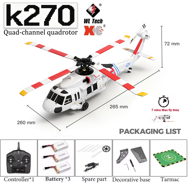 WLtoys K170 K270 UH-60L Brushl - Rc Hobby Experts avaliação e preço