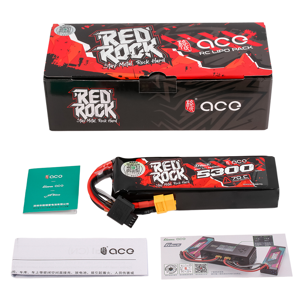 G-TECH ACE RedRock 5300mAh 70C - Rc Hobby Tech avaliação e preço