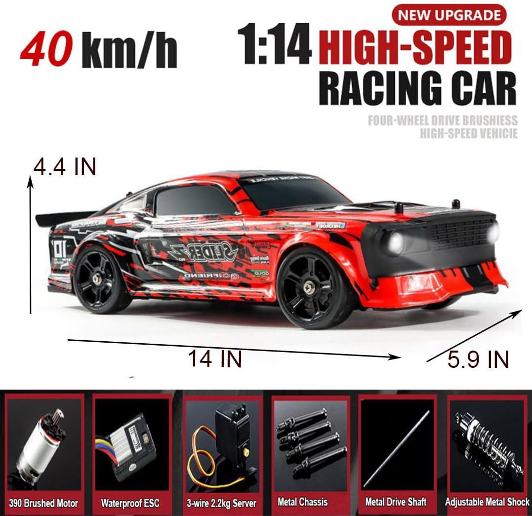 1/14 Scale 4WD Remote Control  - Rc Hobby Grade Cars avaliação e preço