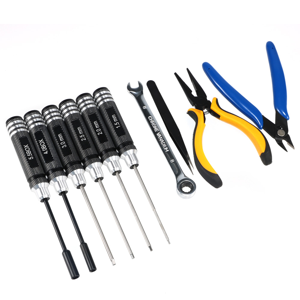 10PCS 10in1 FPV Drone RC Tool  - Rc Hobby Tool Kit avaliação e preço