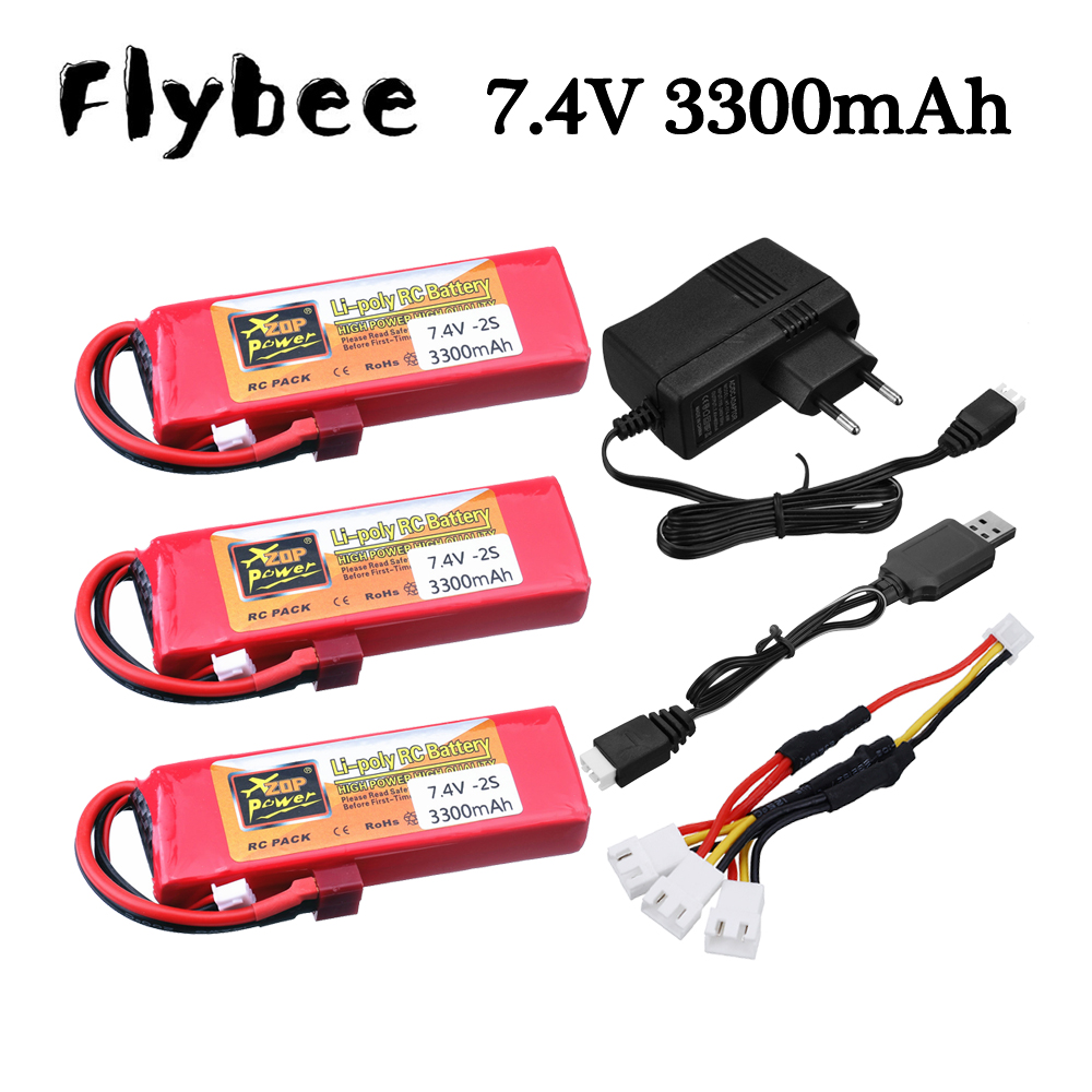 2S 7.4V 3300mAh Lipo Battery C - Rc Hobby Usa avaliação e preço